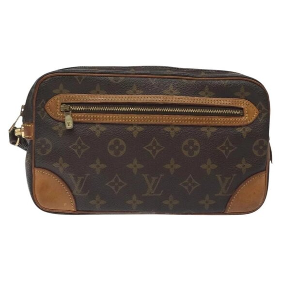LOUIS VUITTON Monogram Marly Dragonne GM Clutch Bag M51825 LV Auth hk2741 - Picture 1 of 16